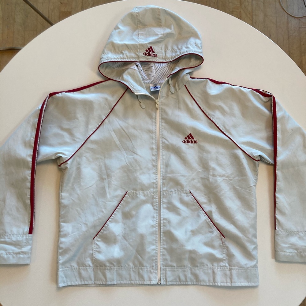 Cropped Adidas windbreaker jacket